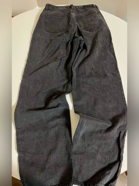 Abercrombie & Fitch Black Wide-Leg Jeans